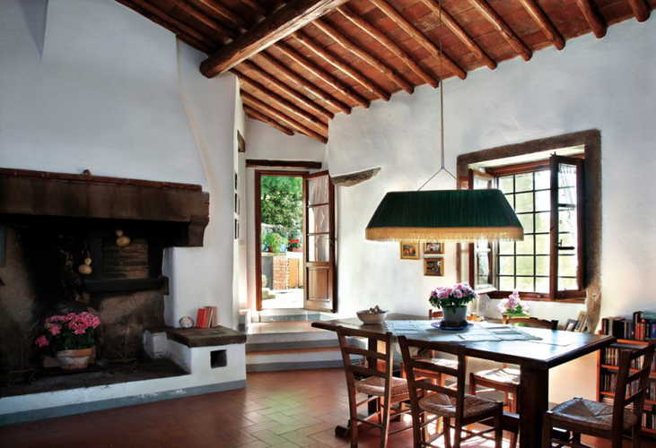 The Fireplace at Florence Country B&B Il Fornaccio