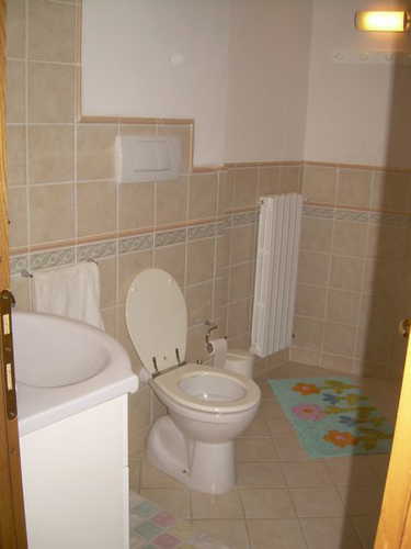 Il bagno dell'appartamento