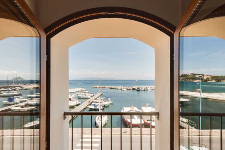 Every apartment comes with a panoramic view at Vecchia Scuola on Elba