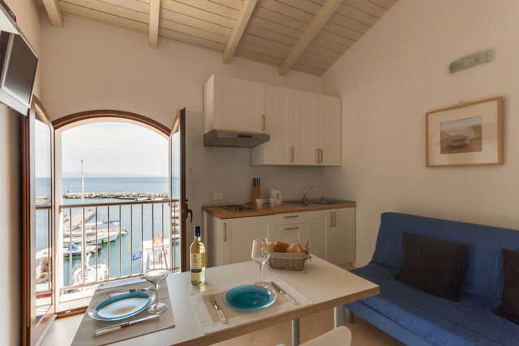 Each self catering apartment has AC, WiFi, Sat TV and a sofa bed.