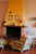 Fireplace room at Agriturismo Le Valline near Siena