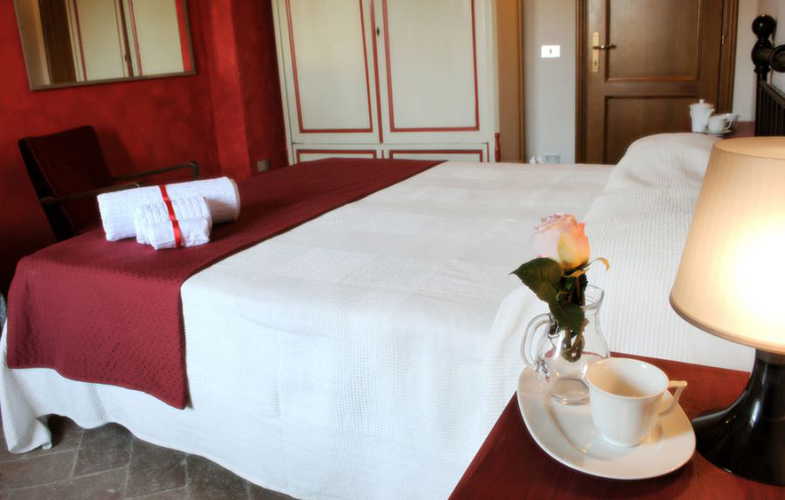Bedrooms at Agriturismo Le Valline near Siena