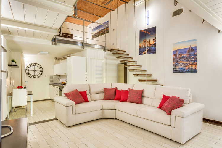 Loft le Murate - La combinazione dei colori rende ancor più luminoso l'appartamento