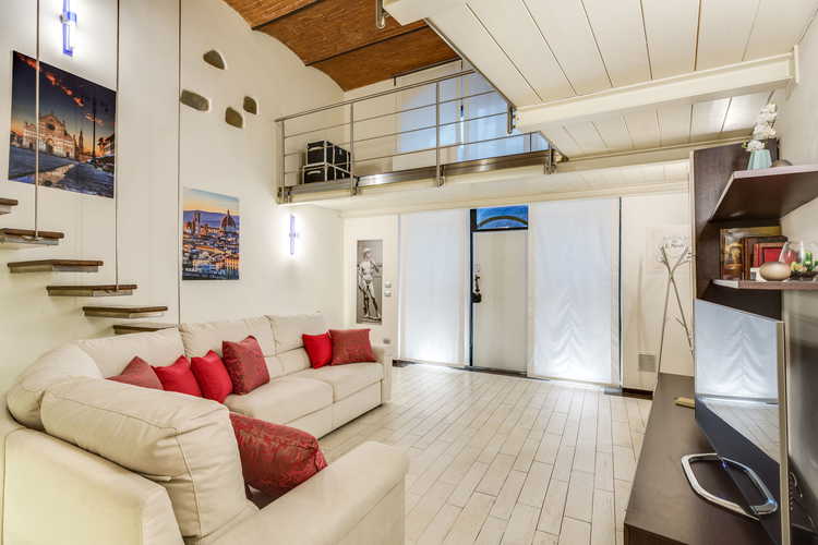 Loft le Murate - Pareti con particolari in pietra a vista