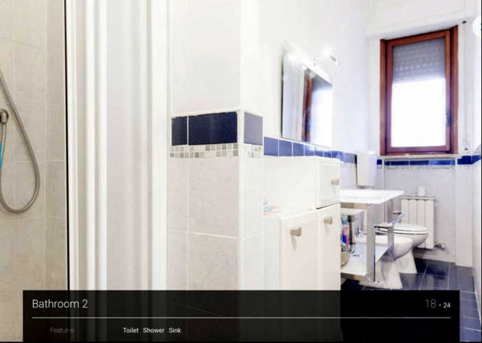There are two shared bathrooms, with sink WC & Bidet at Mami Haus