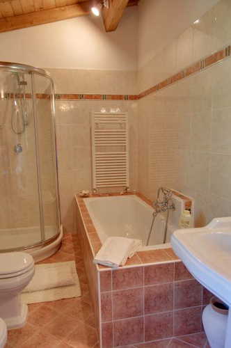 The modern bathrooms include all necessary linens and pool towels
