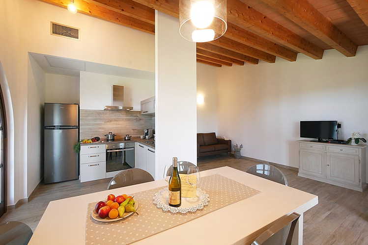 Full kitchen area in the holiday apartments for quick & easy meals