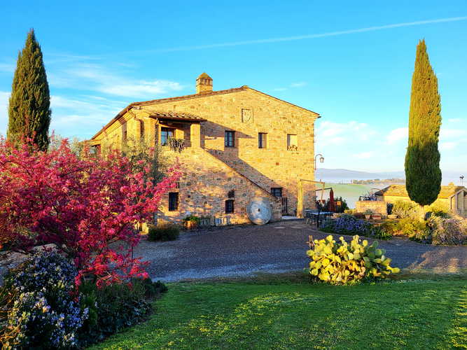 Immerso nei colori e profumi della campagna