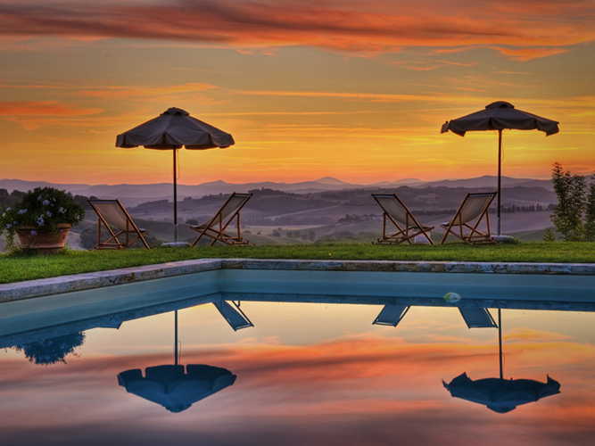 The beautiful pool with a view