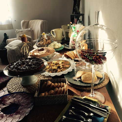 Podere Raffaello - Il buffet della colazione, con prodotti deliziosi e genuini