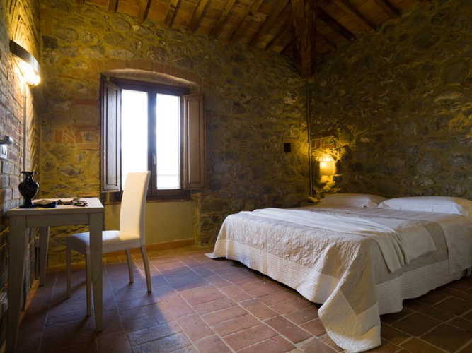 Bedroom Poderi Firenze near orcia Valley