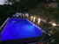 The beautiful pool at night