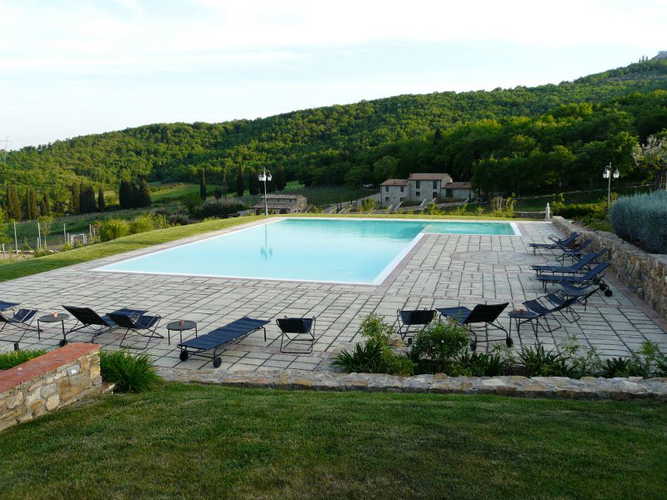Panoramic pool Poggio Cennina