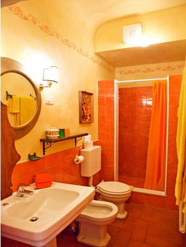 One of the bathrooms
