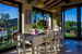 Breakfast with a view in the porch