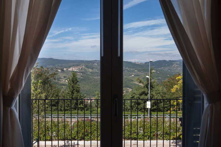 Vista sulle bellissime colline che circondano Fiesole