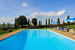 External pool overlooking the green hills
