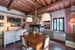 Villa Lysis - dining room with fireplace